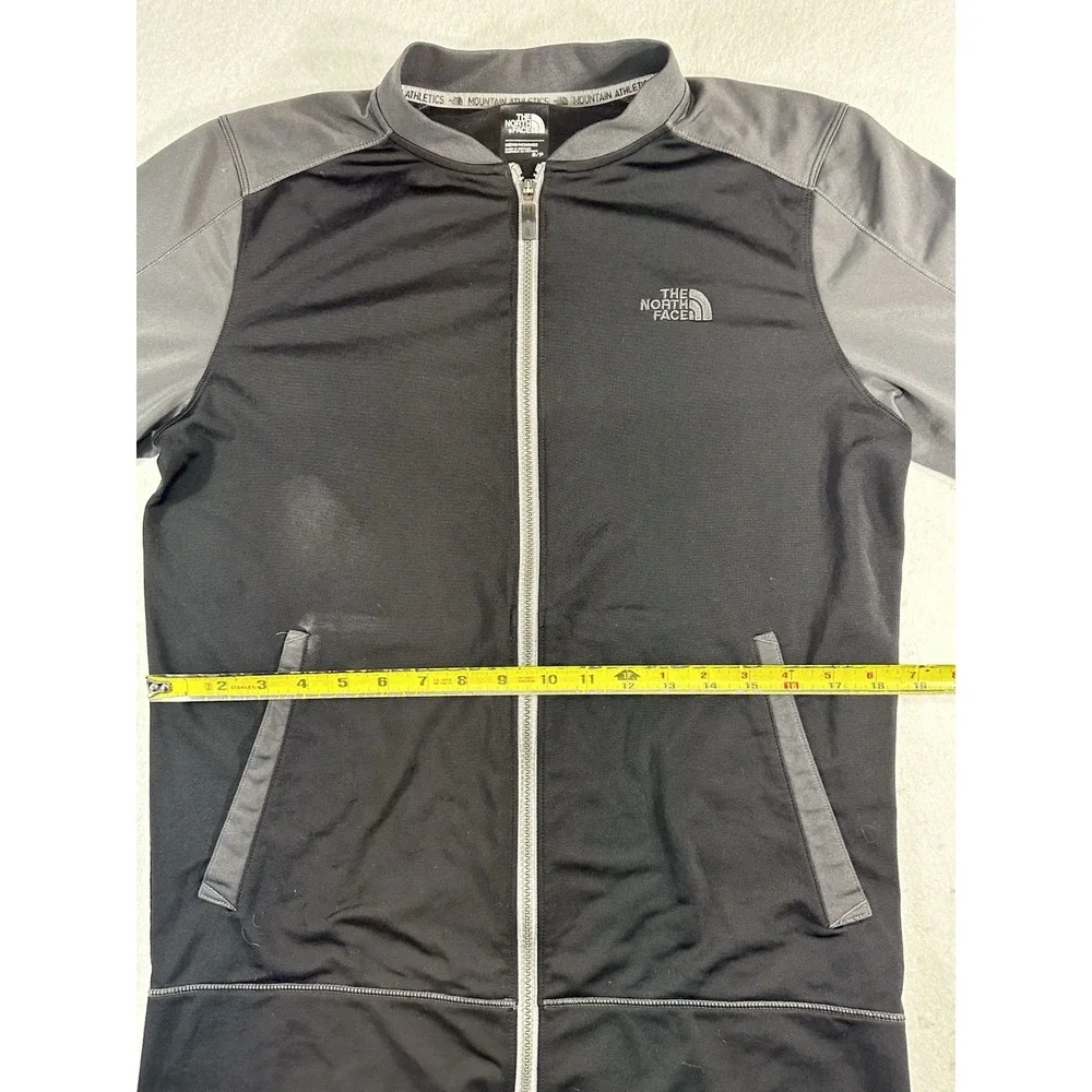 The North Face Mountain Athletics Full Zip Track Jacket Mens Small Black Gray S